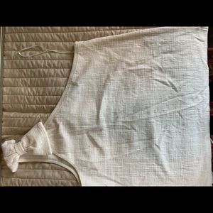 J Crew one shoulder top with bow